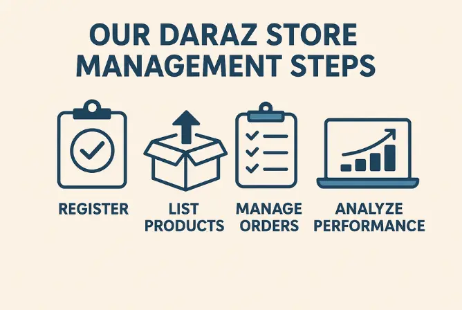 Our Daraz Store Management Steps Our Daraz Store Management Steps