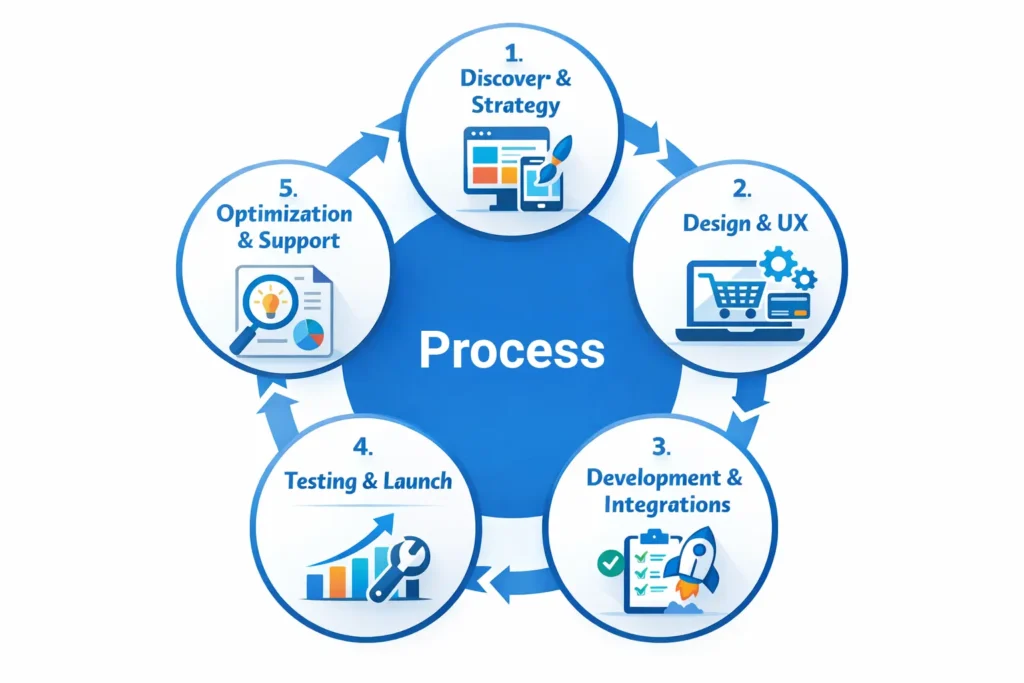 Ecommerce website development for online stores