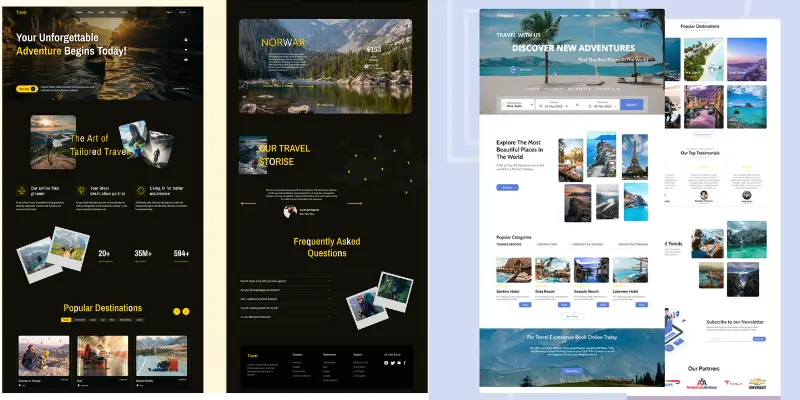 Hospitality Travel Website Design
