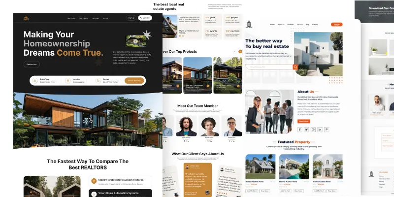 real state Website Design