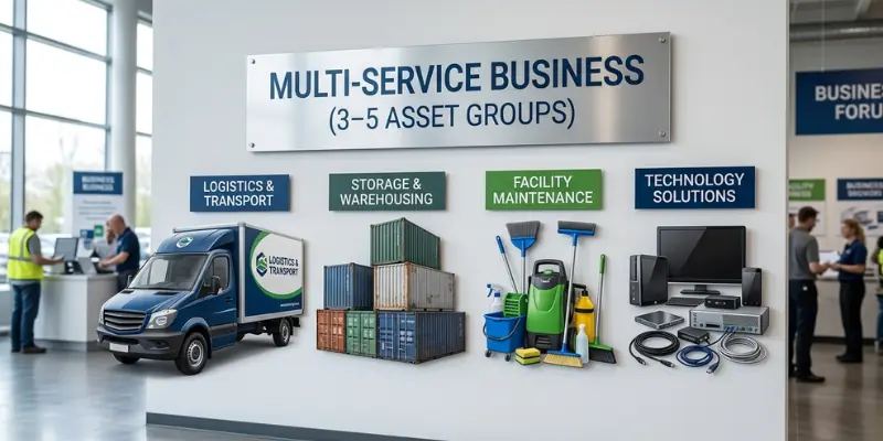 Multi Service Business 3–5 Asset Groups Multi Service Business 3–5 Asset Groups