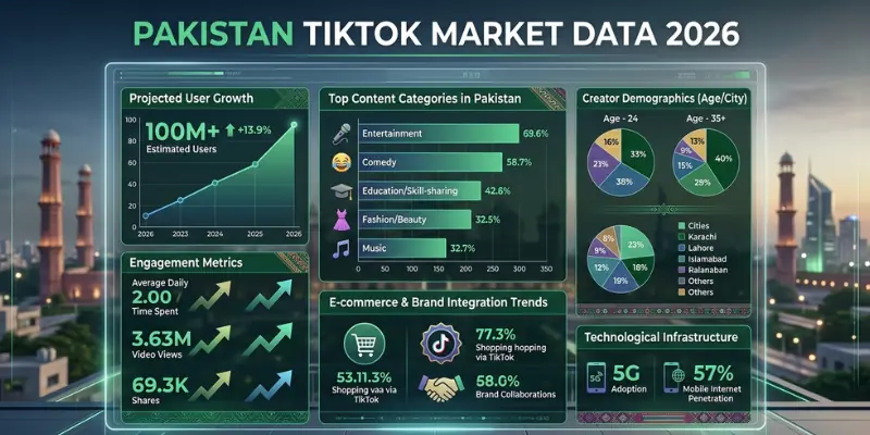 Pakistan TikTok Market Data 2026