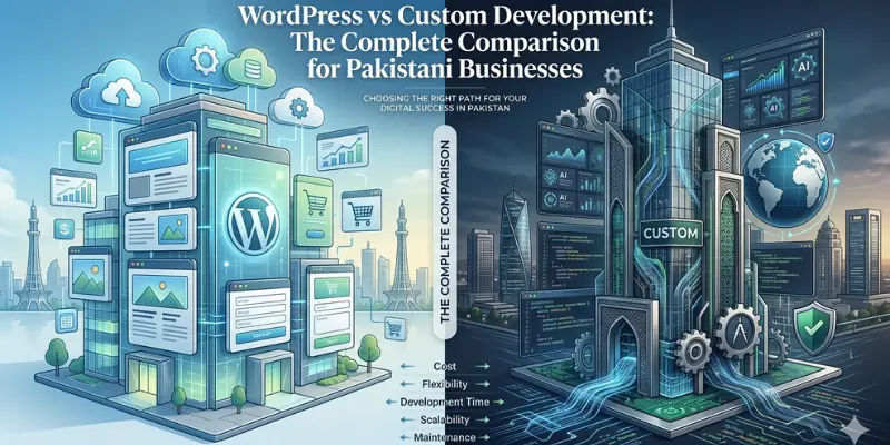 WordPress vs Custom Development The Complete Comparison for Pakistani Businesses