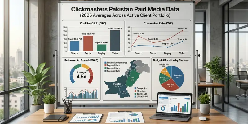 Clickmasters Pakistan Paid Media Data