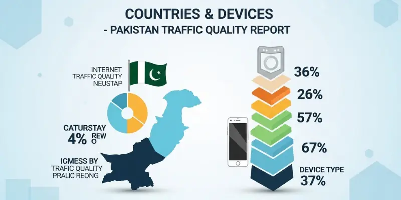 Countries & Devices — Pakistan Traffic Quality Report