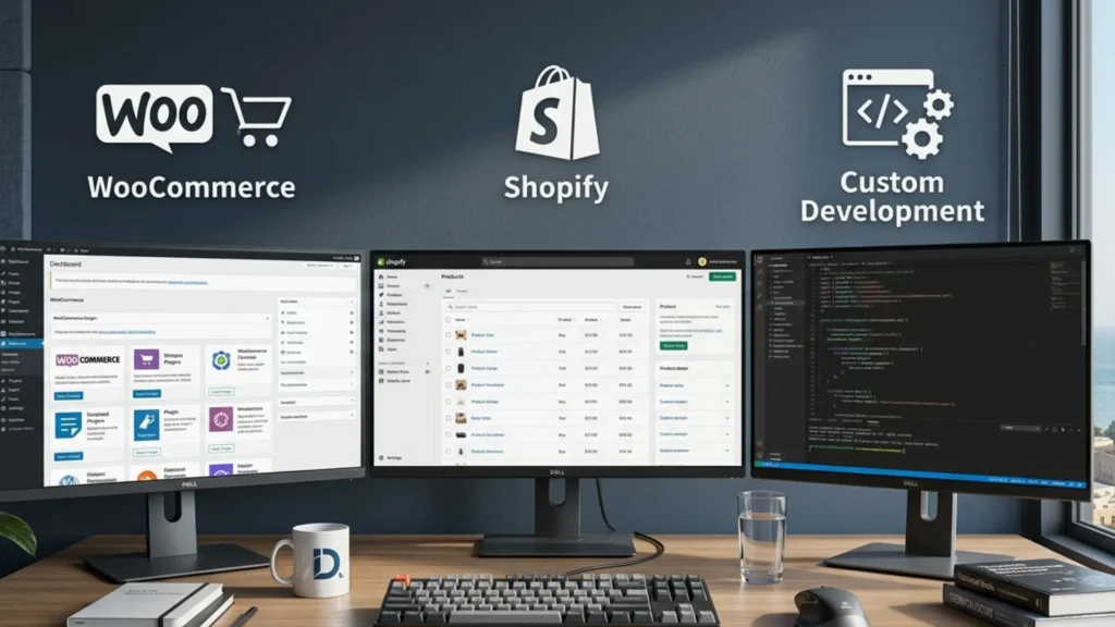 E Commerce Website Development in Pakistan WooCommerce vs Shopify vs Custom — The 2026 Comparison