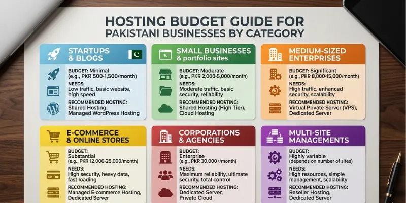 Hosting Budget Guide for Pakistani Businesses by Category Hosting Budget Guide for Pakistani Businesses by Category