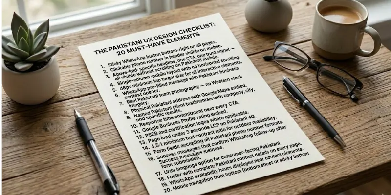 The Pakistani UX Design Checklist 20 Must Have Elements The Pakistani UX Design Checklist 20 Must Have Elements