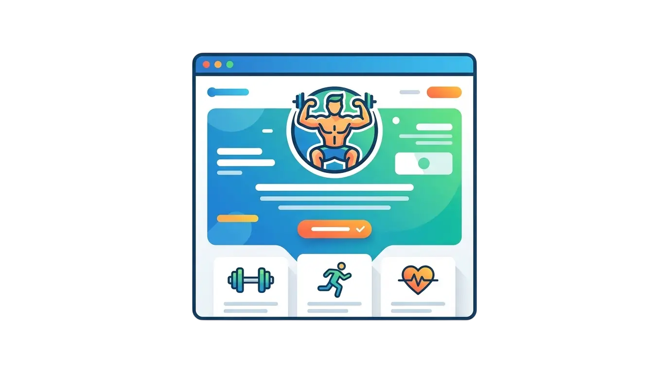 Landing Page Design for Gyms