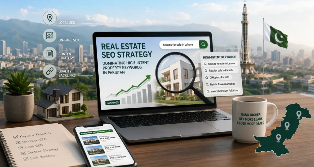Real Estate SEO Strategy Dominating High-Intent Property Keywords in Pakistan
