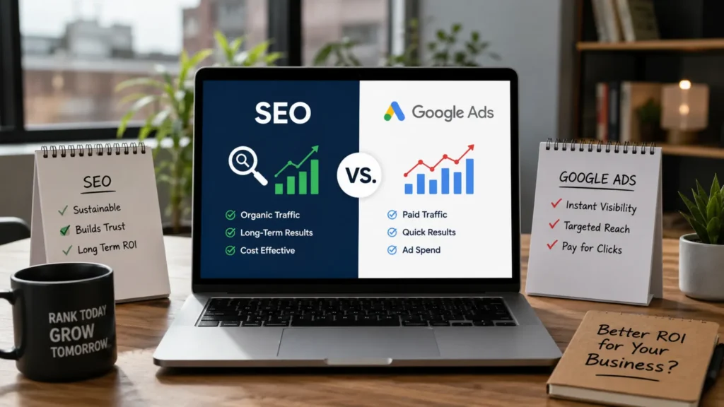 SEO vs. Google Ads Which Offers Better ROI for Pakistani Small Businesses