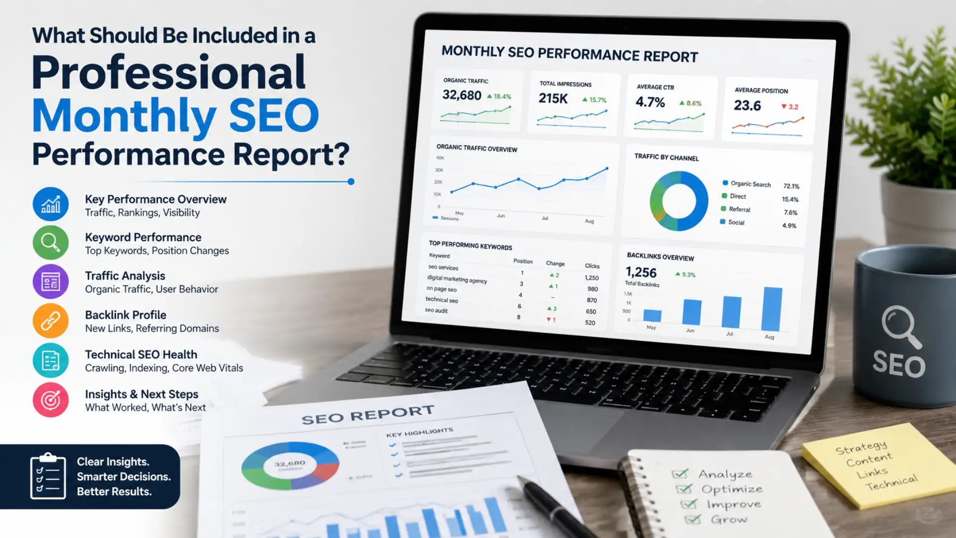 What Should Be Included in a Professional Monthly SEO Performance Report