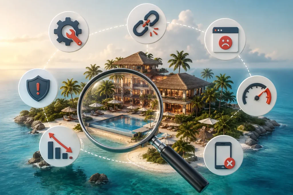 Resort SEO problems