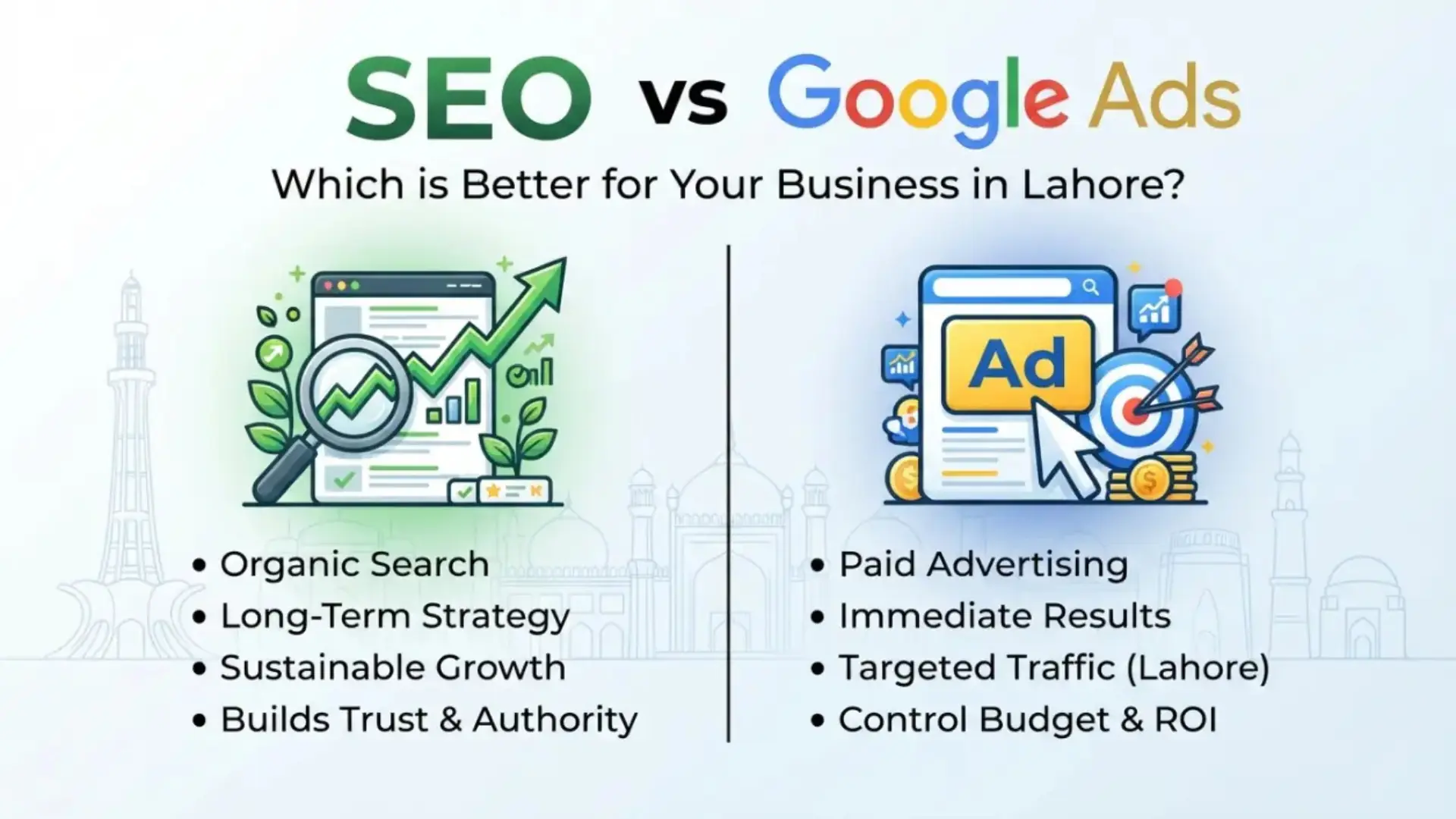 SEO Services vs Google Ads in Lahore Which Is Better for Your Business